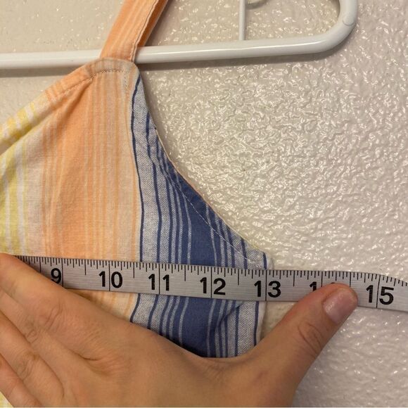 Jessica Simpson Girls Midi maxi button front Dress Stripe boho smocked cotton 12 - Picture 10 of 12